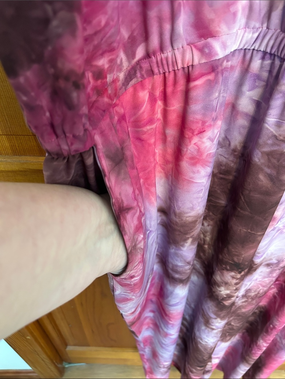 D&Co Pink Tie Dye Sleeveless Jumpsuit New 3X Cropped Wide Leg - Picture 5 of 11